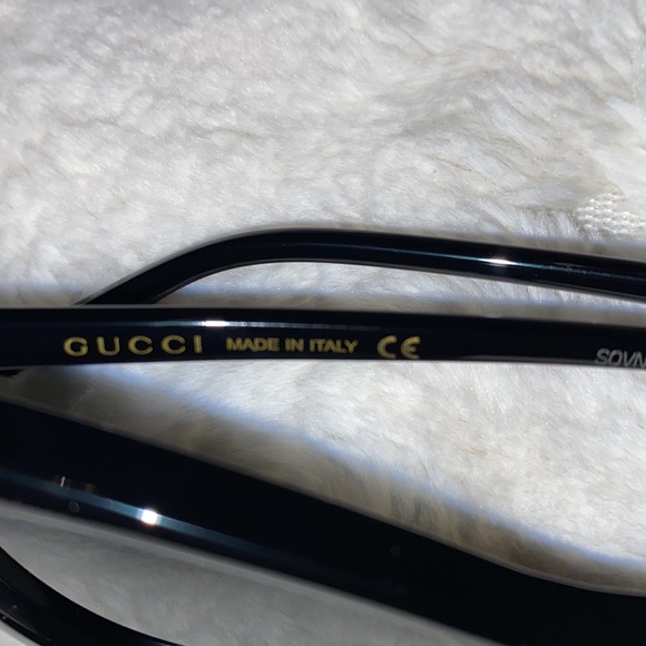 NWT Gucci Ivory & Brown Flared Cat- Eye Sunglasses - Picture 3 of 8